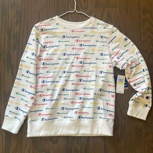 Brand New!! NWT Champion Logo Long Sleeve - Medium